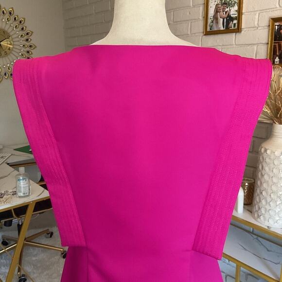 NWT John Paul Ataker New York Pink Fuschia Tunic Top Size 4 - Picture 6 of 13